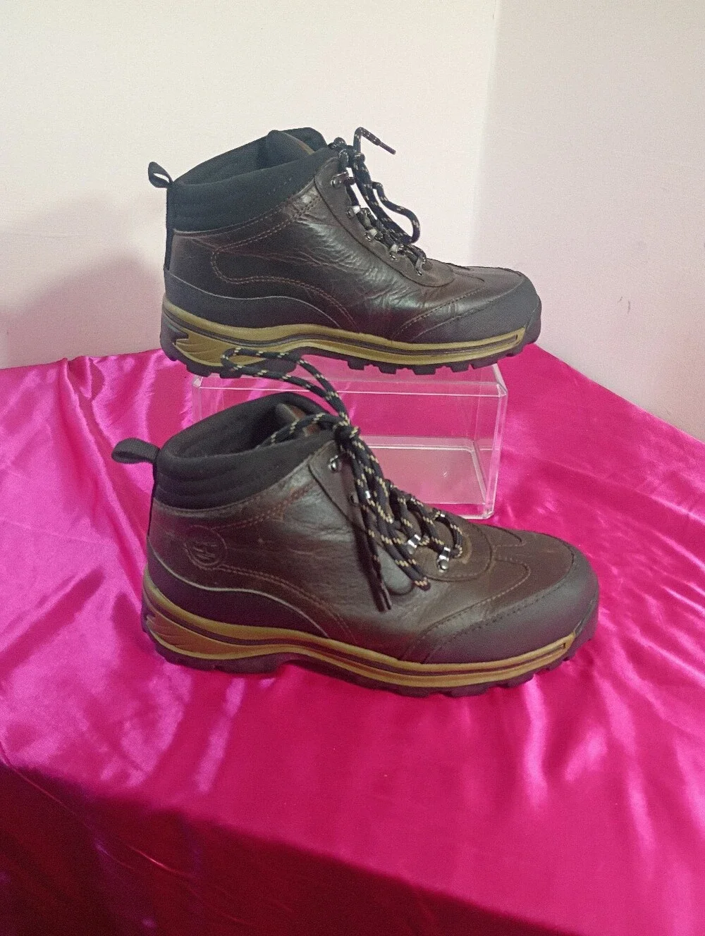 Timberland Mens SZ 5 Back Road 22913 Brown Hiking Boots Lace Up .